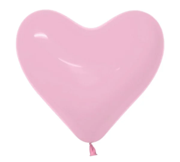 11" Sempertex Bubble Gum Pink Heart Latex Balloons