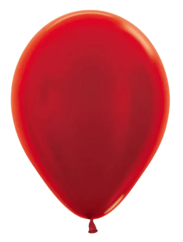 11" Sempertex Metallic Pearlized Red Latex Balloons