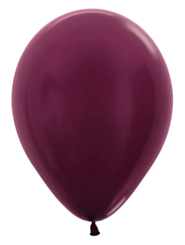 11" Sempertex Metallic Pearlized Burgundy Latex Balloons