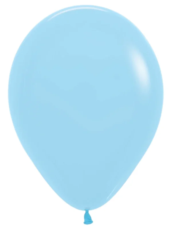 11" Sempertex Pastel Matte Blue Latex Balloons