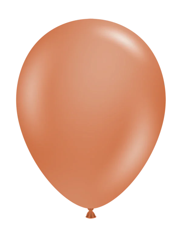 11" TUFTEX Burnt Orange Latex Balloons